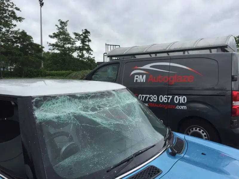 Mini windscreen after a fight with a car wash in Mansfield!!: Swipe To View More Images